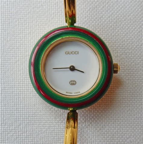 montre gucci vintage anneaux interchangeables|Gucci Watch Interchangeable .